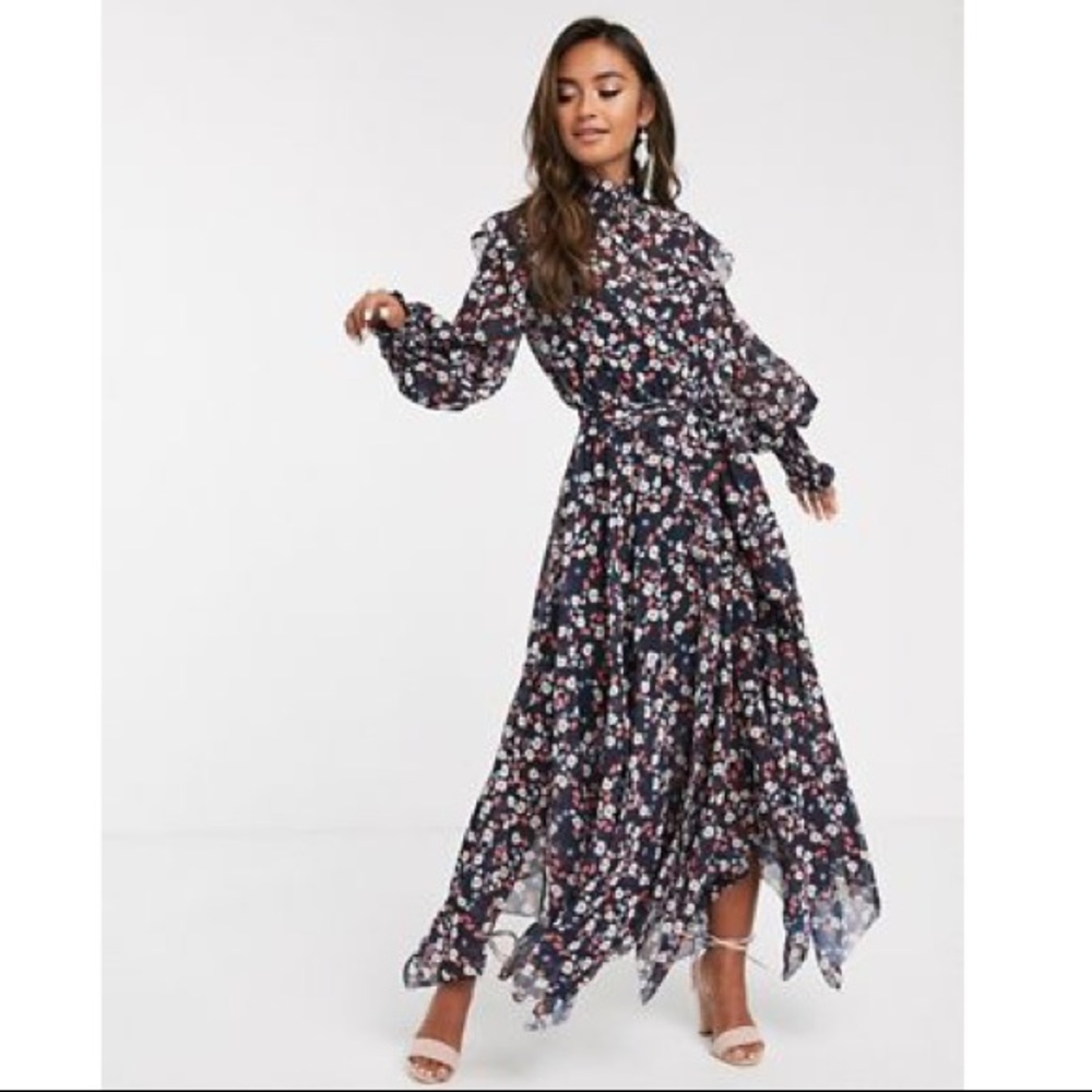 ASOS Keepsake charmed long sleeves midi dress